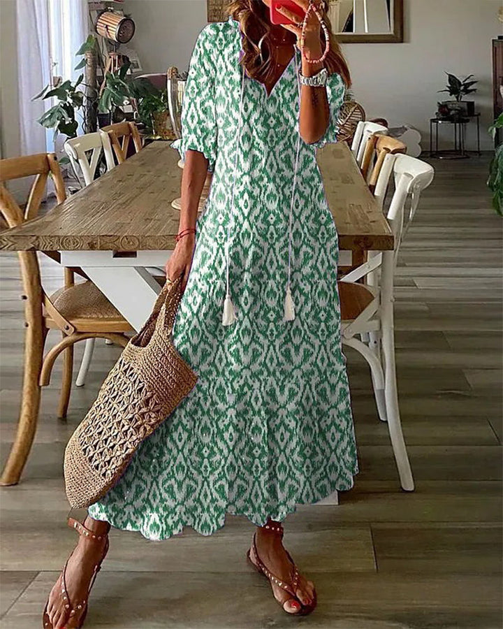 Dianna™ - Vestito Boho Elegante con Design per Coprire la Pancia e Comfort