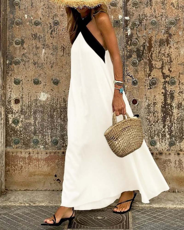 Anne | Abito elegante con scollo incrociato per un look raffinato