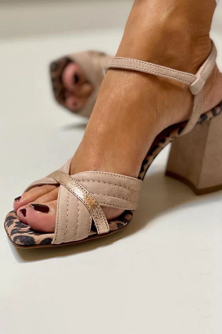 DALIA | SANDALI CON TACCO BANDA INCROCIATA