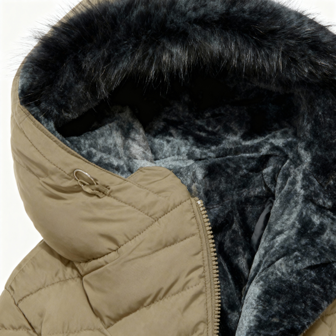 Alessina™ | Cappotto imbottito impermeabile con cappuccio