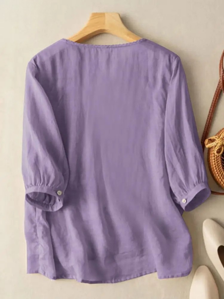Firenze™ | Blusa Boho Ricamata in Cotone (Vestibilità Piccola)