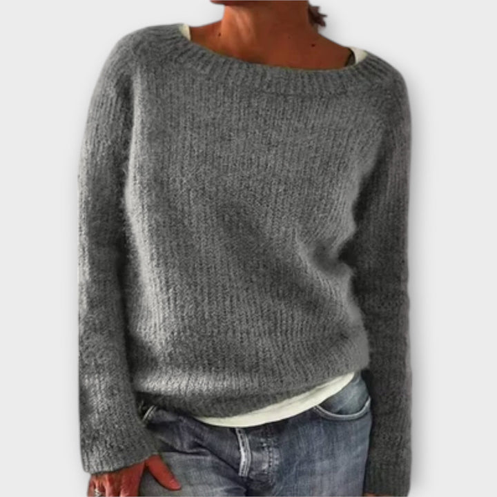 Regine | Maglione a Maglia di Colore Solido