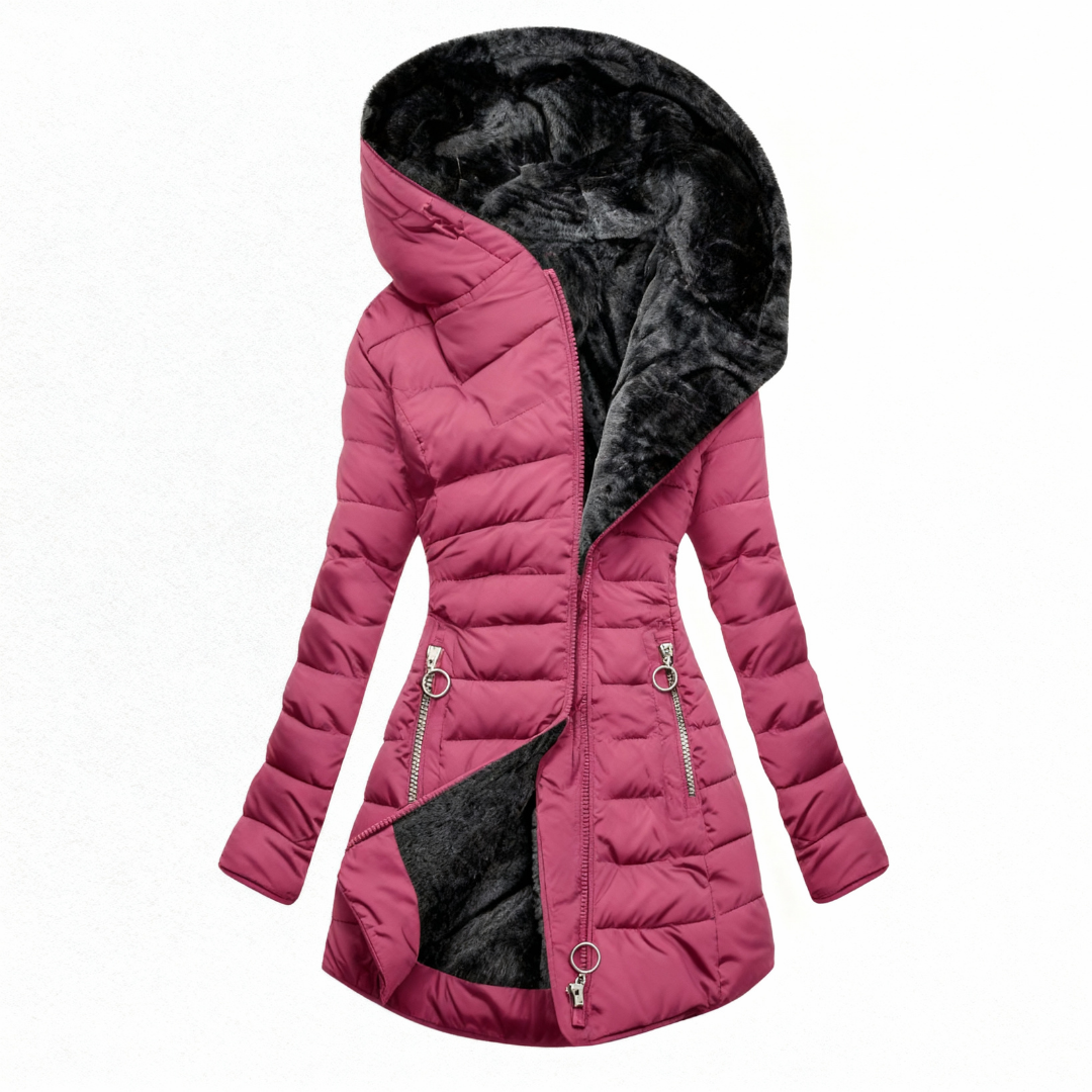Alessina™ | Cappotto imbottito impermeabile con cappuccio