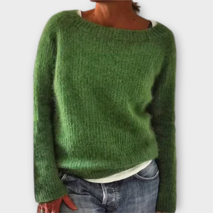 Regine | Maglione a Maglia di Colore Solido