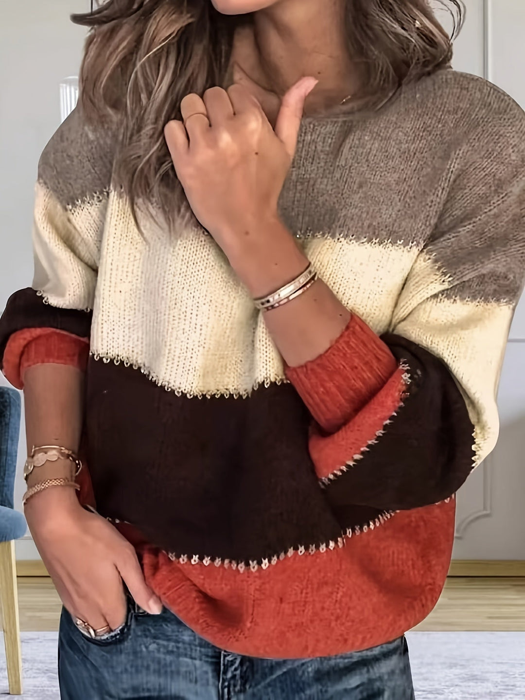 Livia - Maglione Color Block