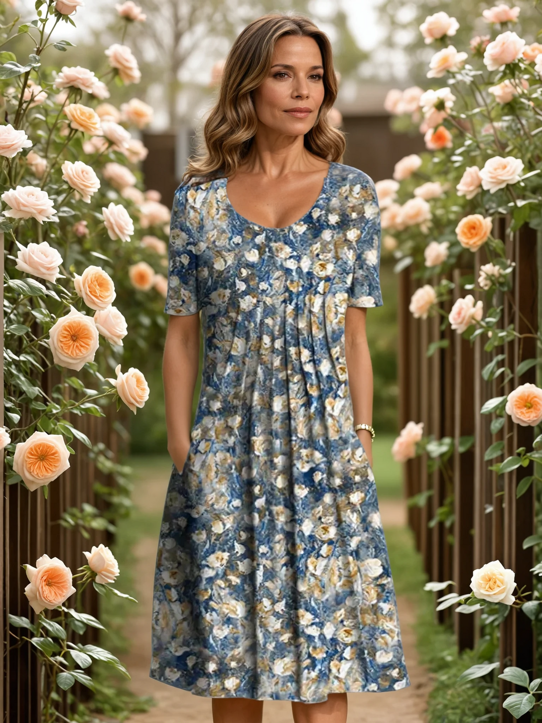 MARGA | Abito elegante con copertura avvolgente per la pancia