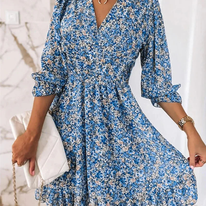 Addison™ - Abito Floreale Elegante per un Look Chic e Raffinato