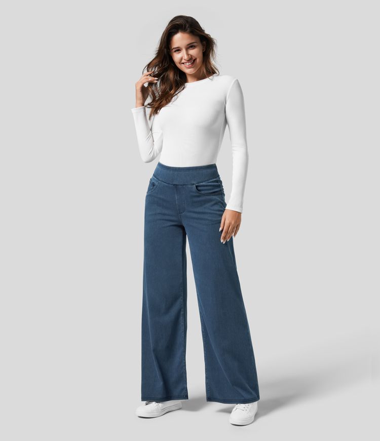Evie™ | Pantaloni Elasticizzati Comodi con Vita Alta