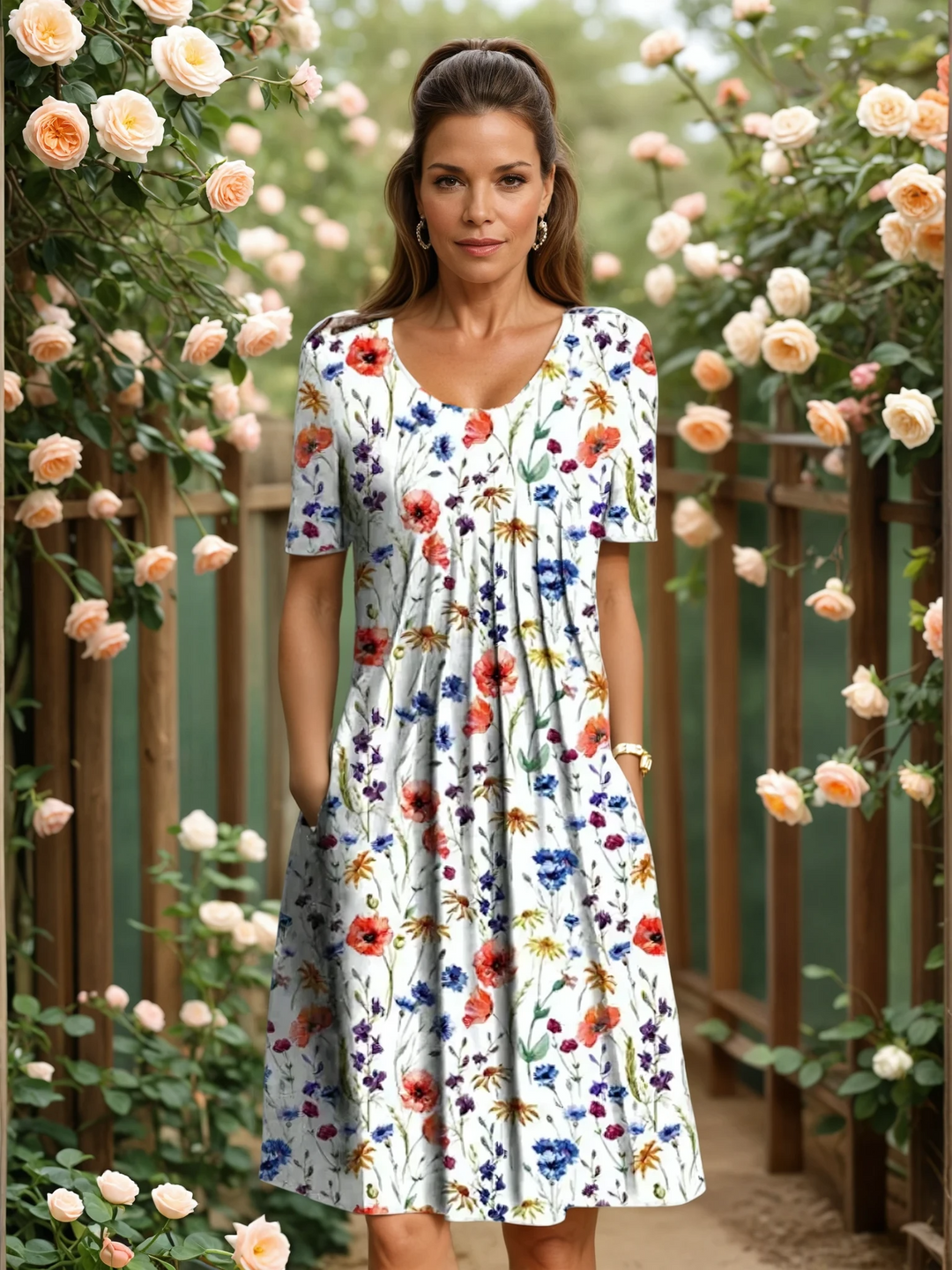 MARGA | Abito elegante con copertura avvolgente per la pancia