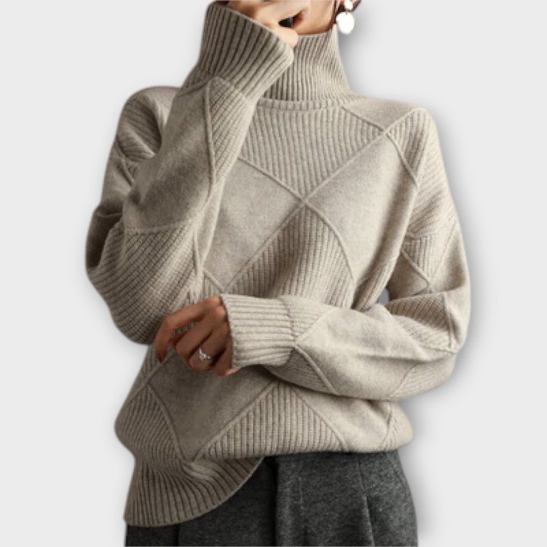 Melanie | Maglione con Collo Alto Confortevole