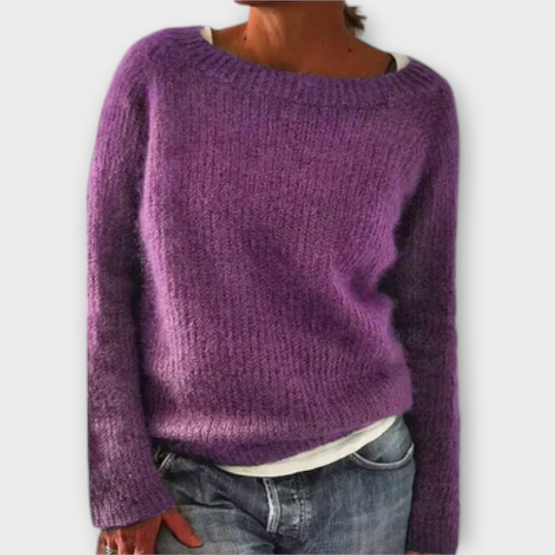 Regine | Maglione a Maglia di Colore Solido