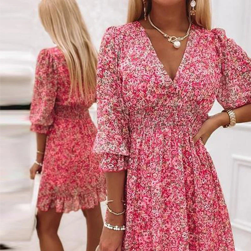 Addison™ - Abito Floreale Elegante per un Look Chic e Raffinato