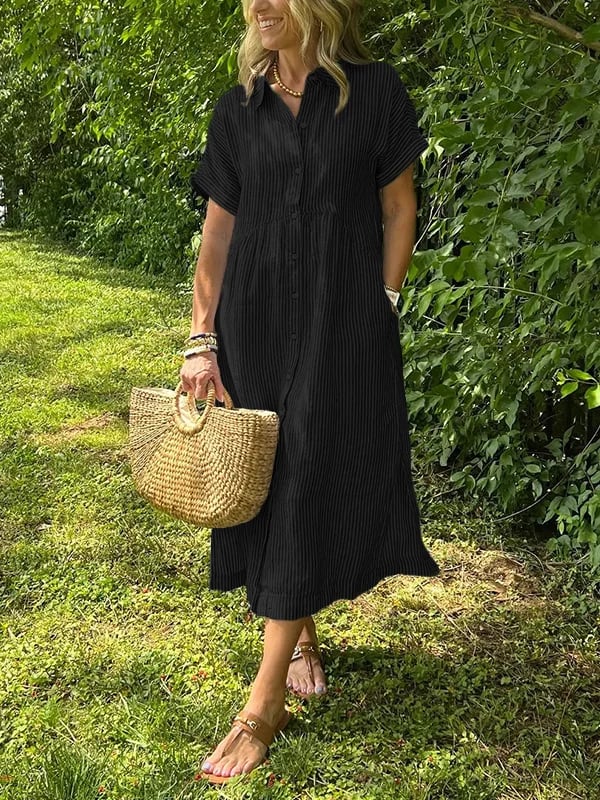 CASSIE | Abito a Righe Elegante per un look Raffinato