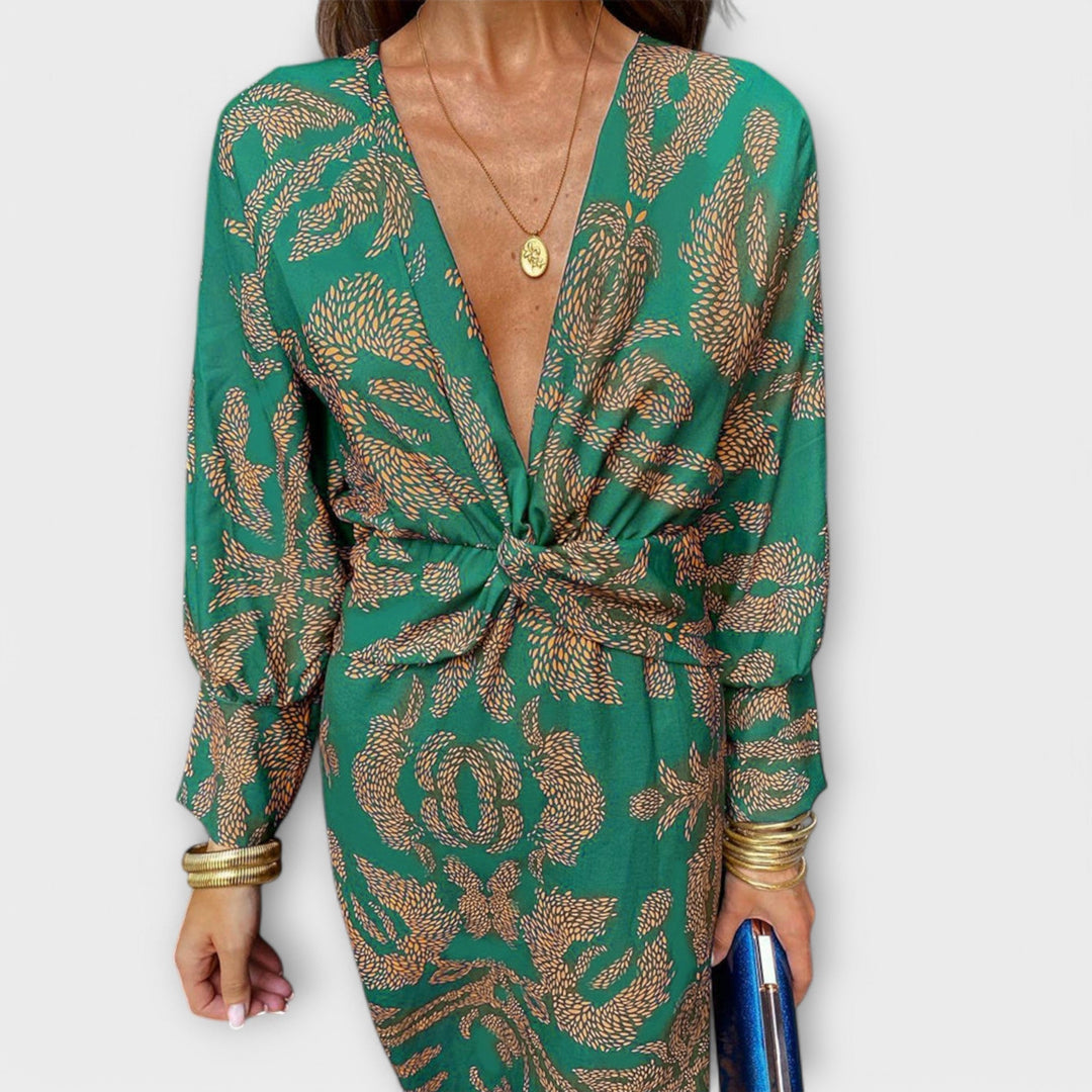 Oriana - Elegante vestito con maniche lunghe