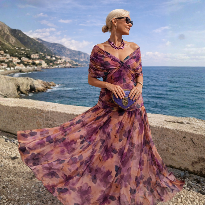 Rossana | Abito Maxi Off-Shoulder