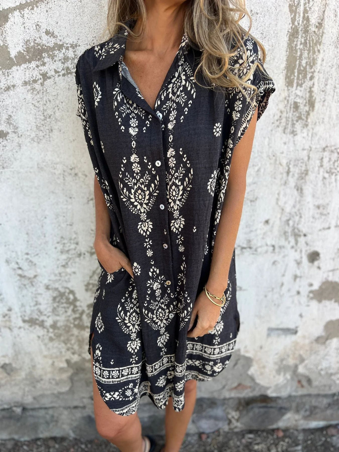 SILKE™ | Abito Casual Loose-Fit con Maniche Corte