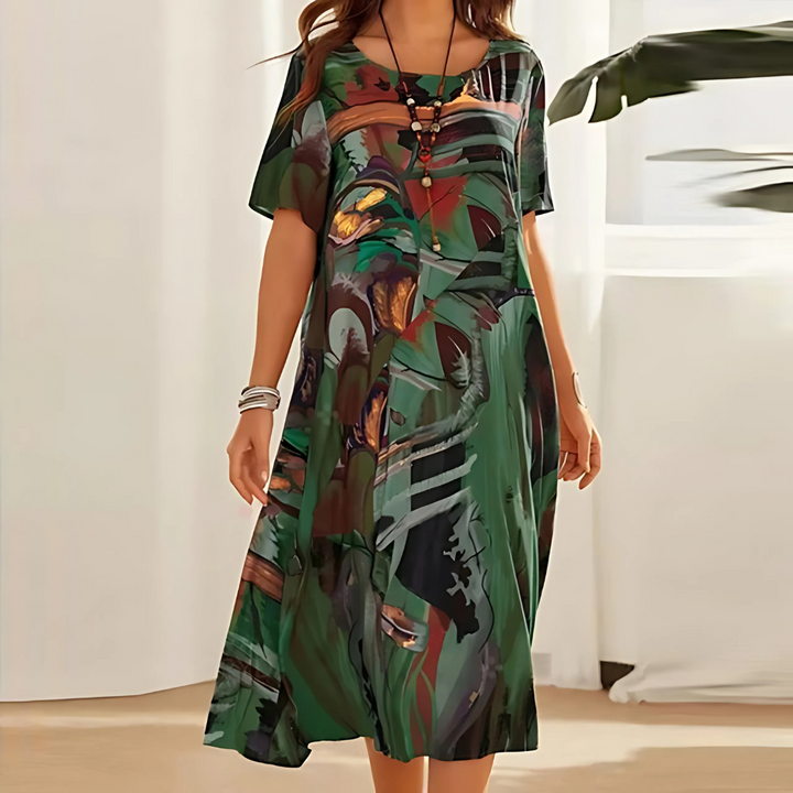 Filomena™ | Abito a Fiori Comodo