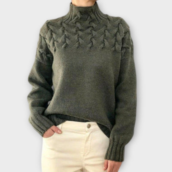 Eva | Maglione da donna con dettaglio a trecce