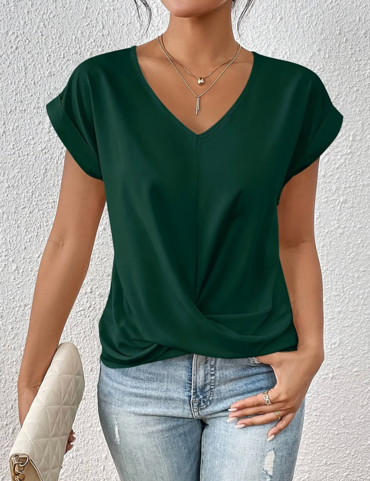 Valeria | T-Shirt Moderna con Scollo a V Femminile