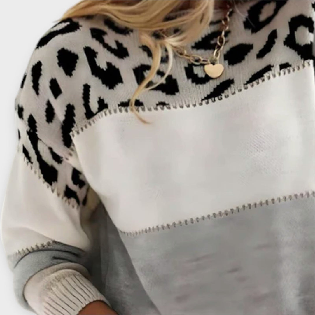 Cheyenne | Maglione Casual con Design Leopardo