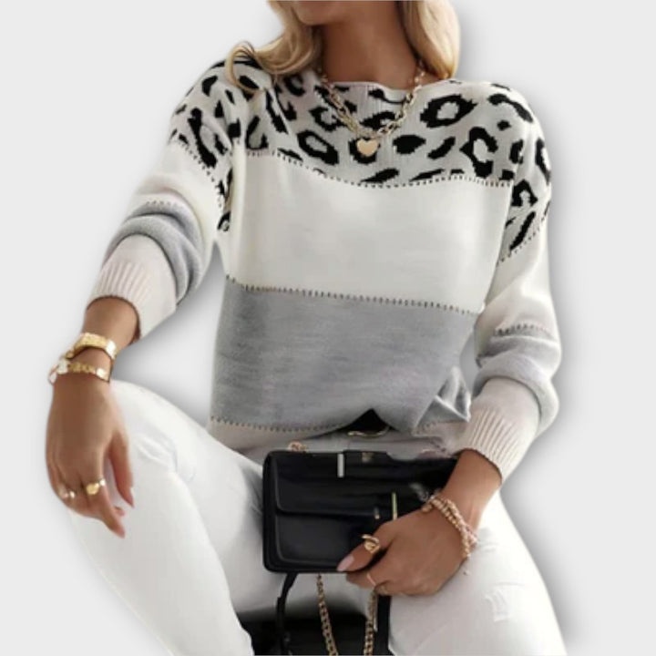 Cheyenne | Maglione Casual con Design Leopardo