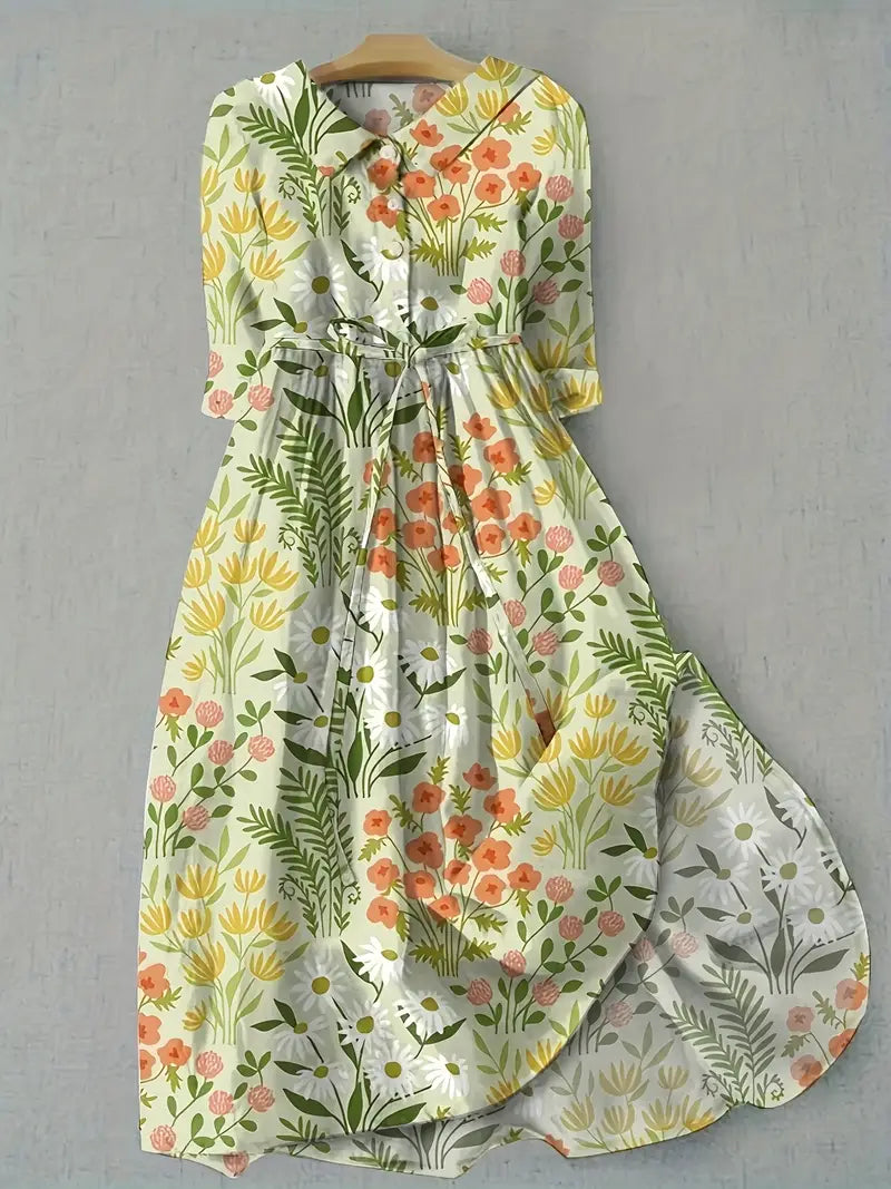 Florine | Vestito floreale primaverile fresco