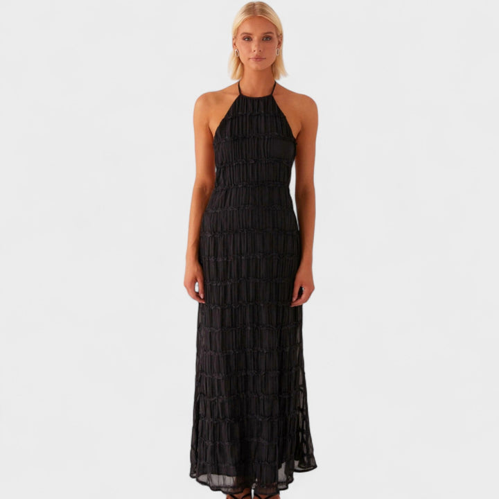 ADELINE - Vestito lungo con scollo a halter