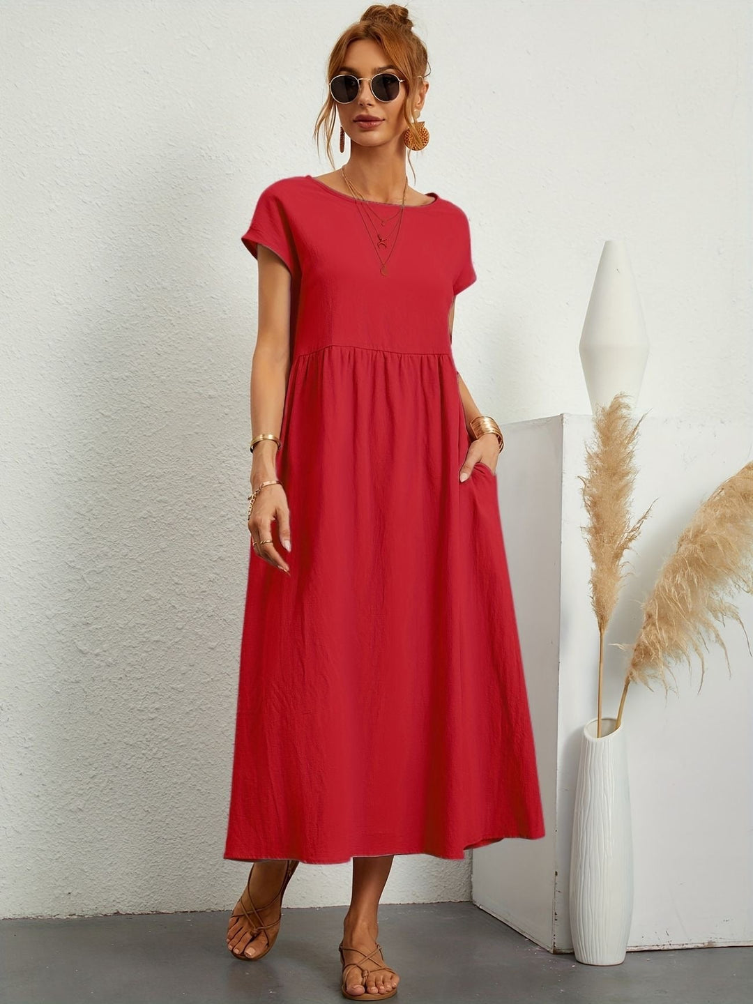 Caroline™ - Abito Casual Elegante per uno Stile Raffinato e Confortevole