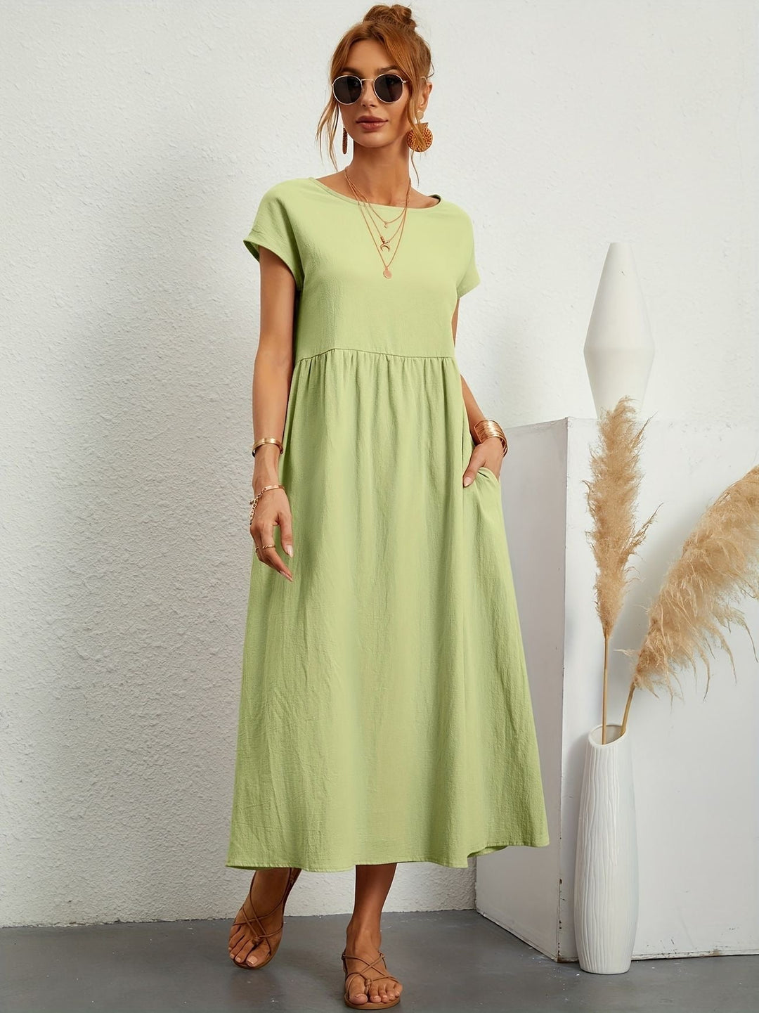 Caroline™ - Abito Casual Elegante per uno Stile Raffinato e Confortevole