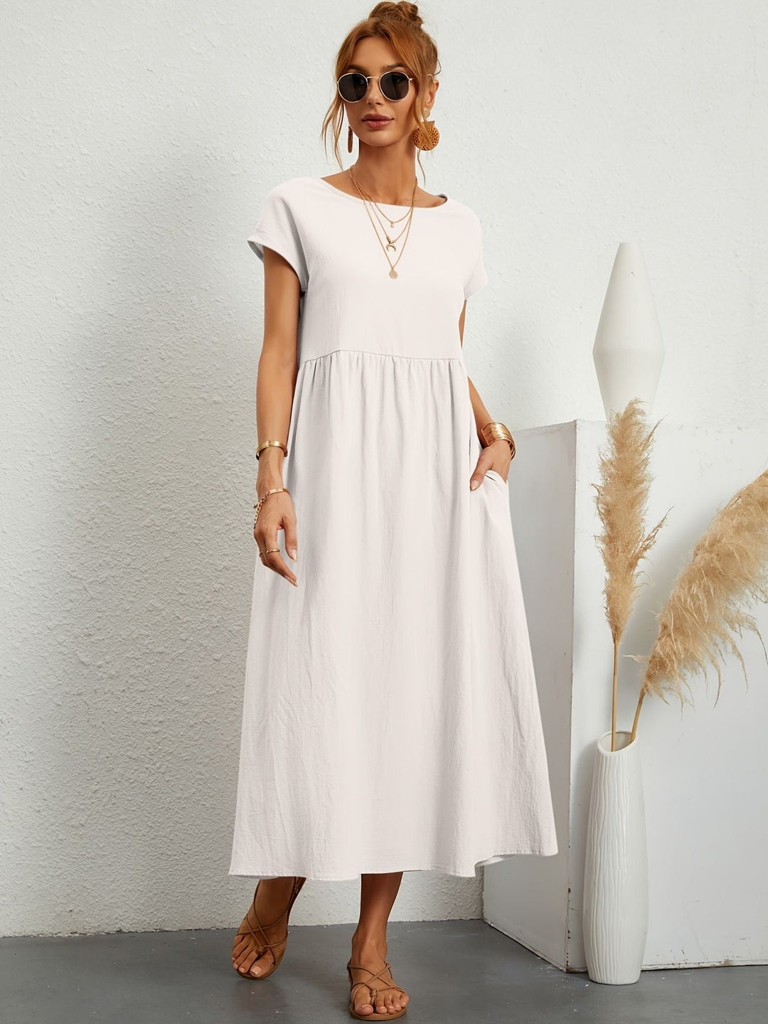 Caroline™ - Abito Casual Elegante per uno Stile Raffinato e Confortevole