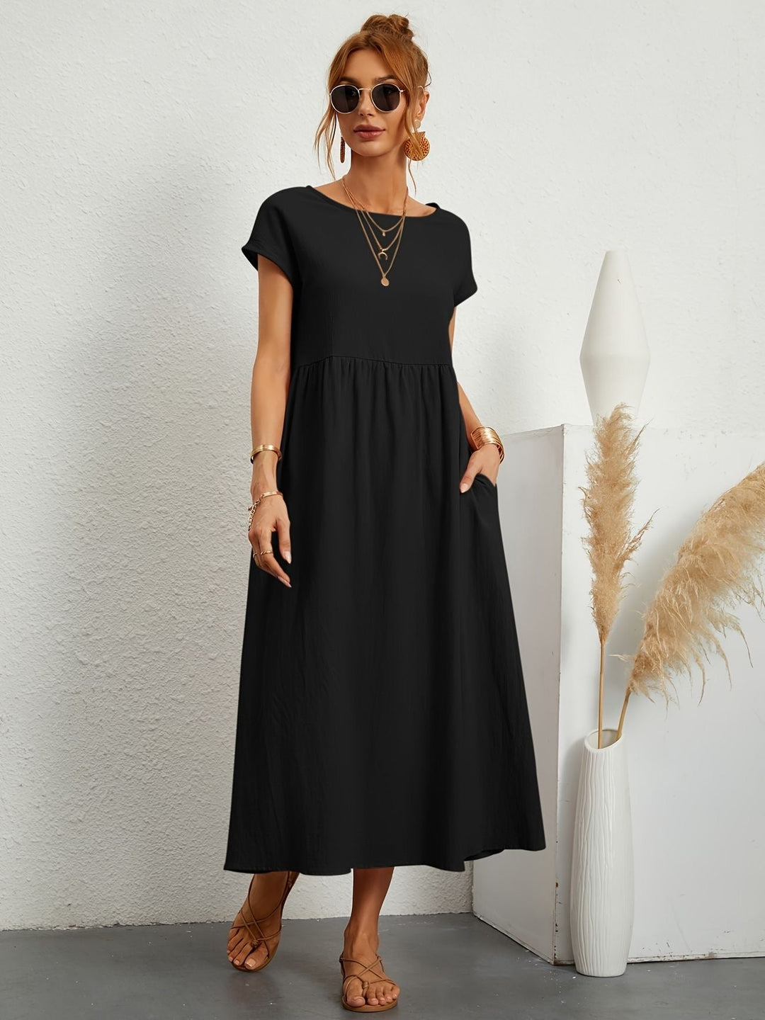Caroline™ - Abito Casual Elegante per uno Stile Raffinato e Confortevole