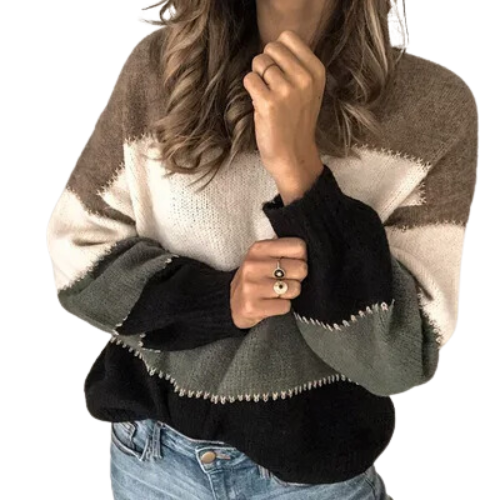 Erika | Maglione a Righe Confortevole
