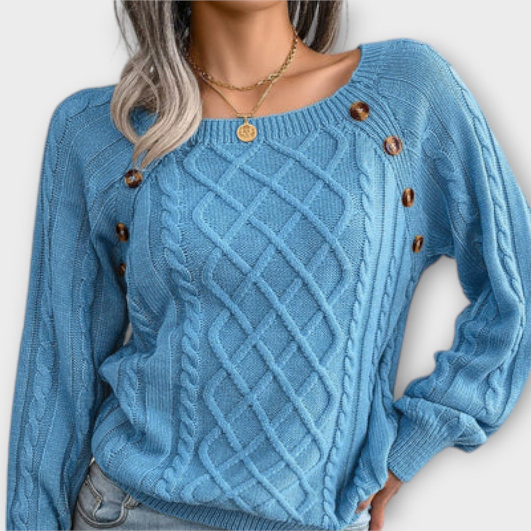 Malia | Maglione lavorato a maglia con bottoni