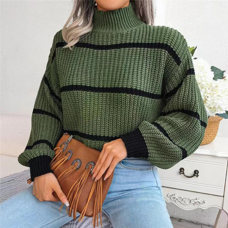 Sarah | Maglione a Collo Alto Couture