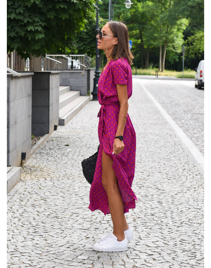 Talia™ | Vestito floreale elegante con scollo a V A