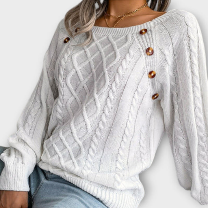 Malia | Maglione lavorato a maglia con bottoni