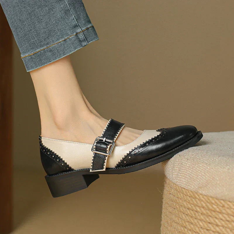 Miana| Leather Mary Janes