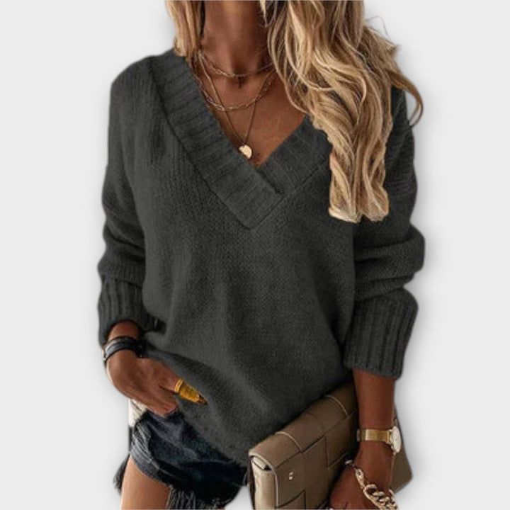 Jane | Pullover V-Schnitt Morbido