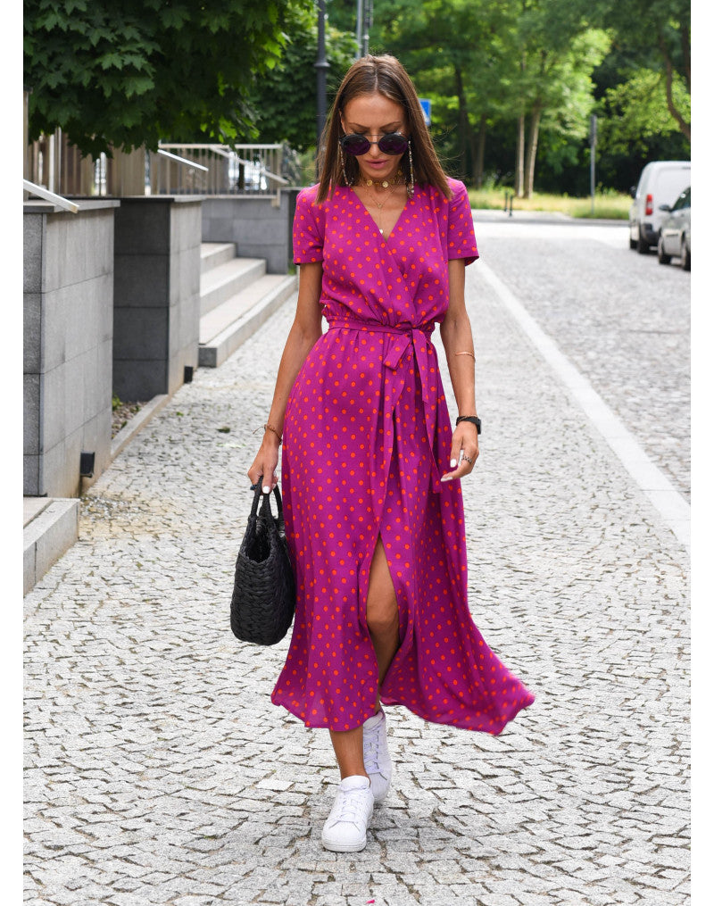 Talia™ | Vestito floreale elegante con scollo a V A