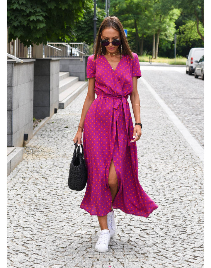 Talia™ | Vestito floreale elegante con scollo a V A