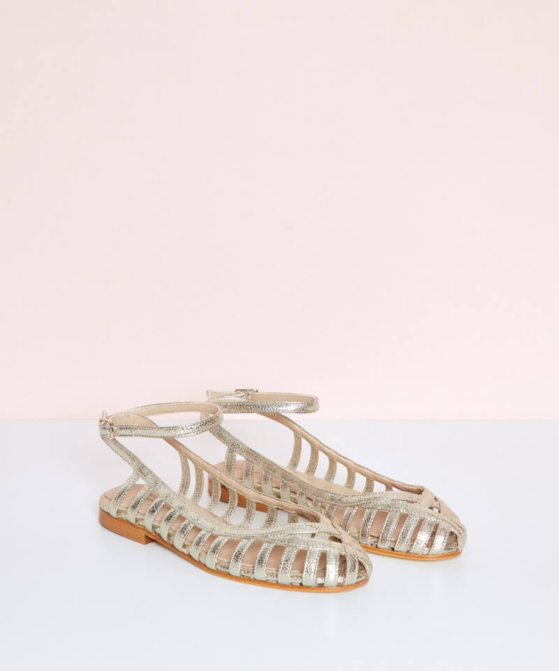 GIADA| Elegante ballerina intrecciata con cinturino per uno stile sofisticato