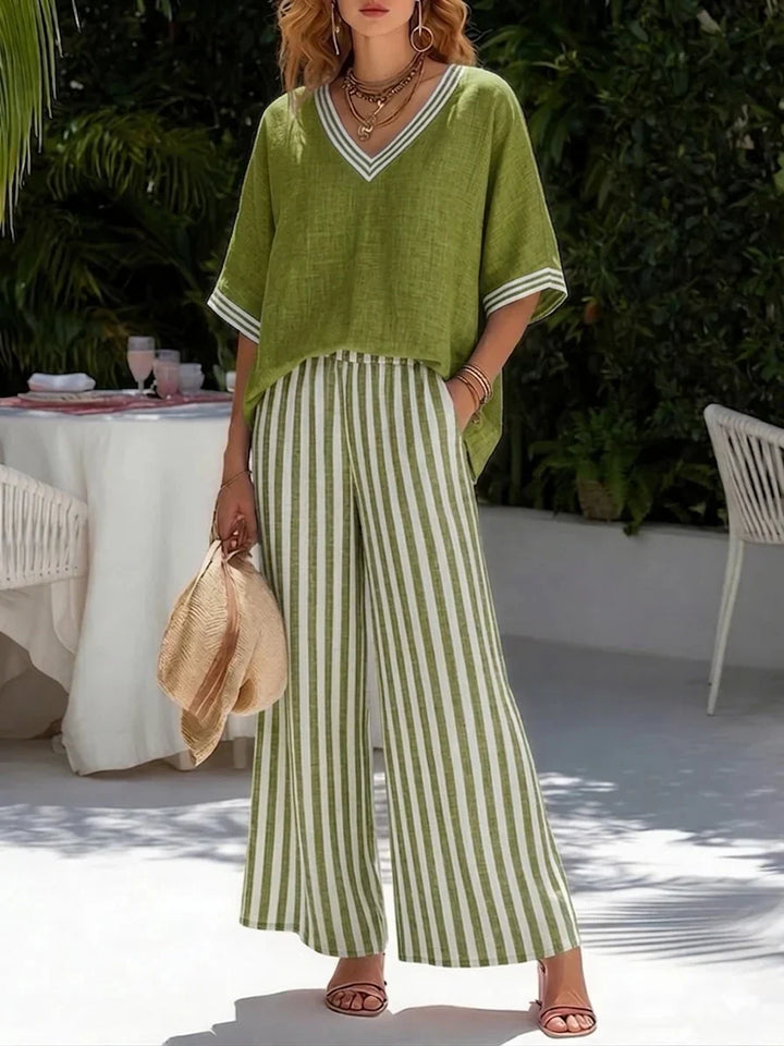 Sienna | Relaxed Striped Two-Piece Set