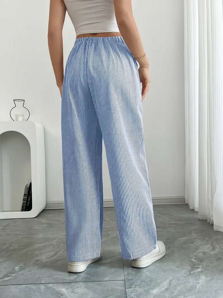 Alina™ | Eleganti Pantaloni a Righe con Tasche