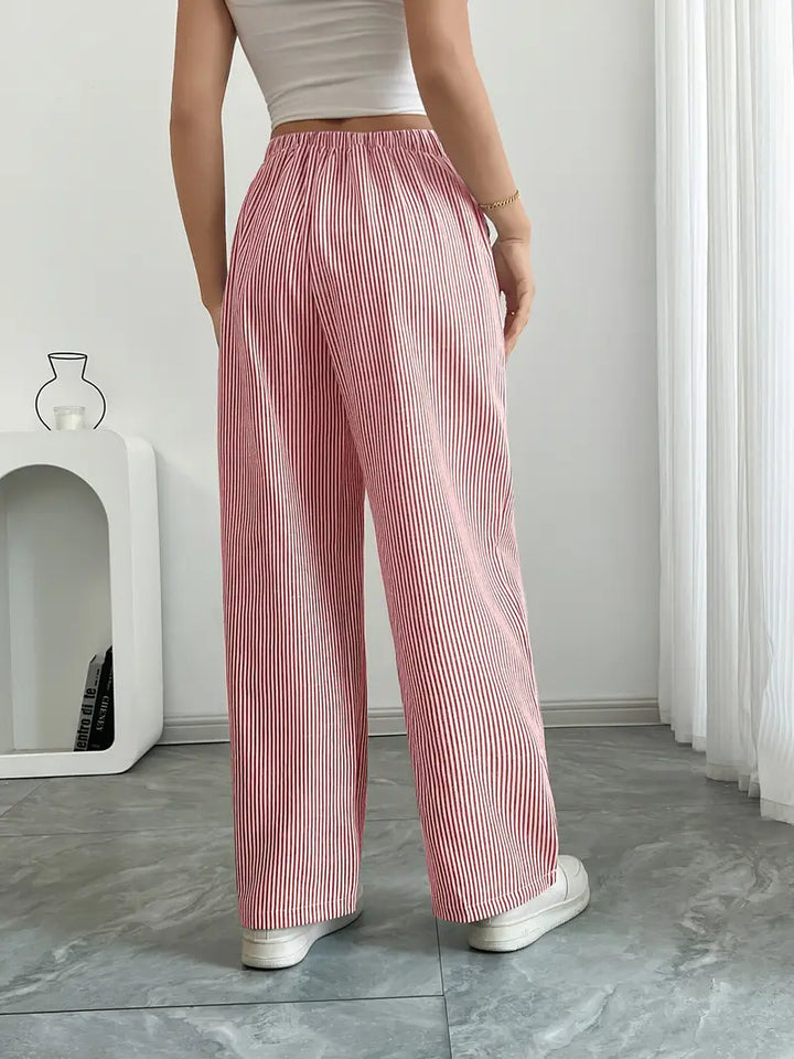 Alina™ | Eleganti Pantaloni a Righe con Tasche