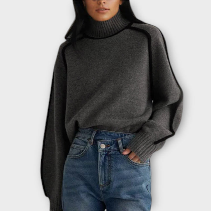 Emilie | Maglione a Collo Alto Morbido ed Elegante