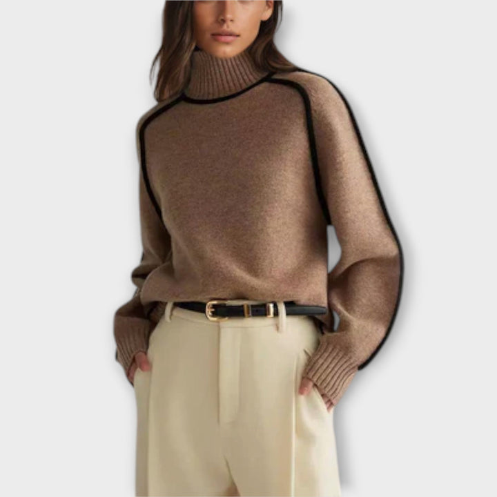 Emilie | Maglione a Collo Alto Morbido ed Elegante