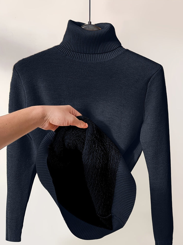 Zoe - Maglione con Collo Alto Morbido