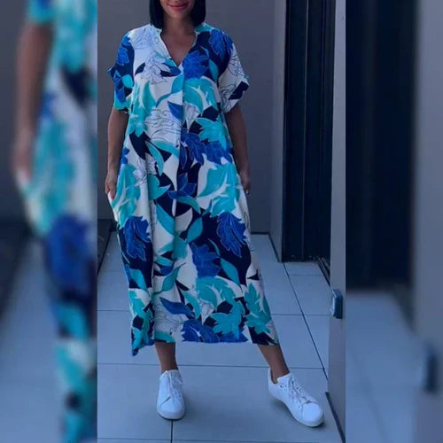 Elena™ - Splendido abito floreale elegante per un look raffinato