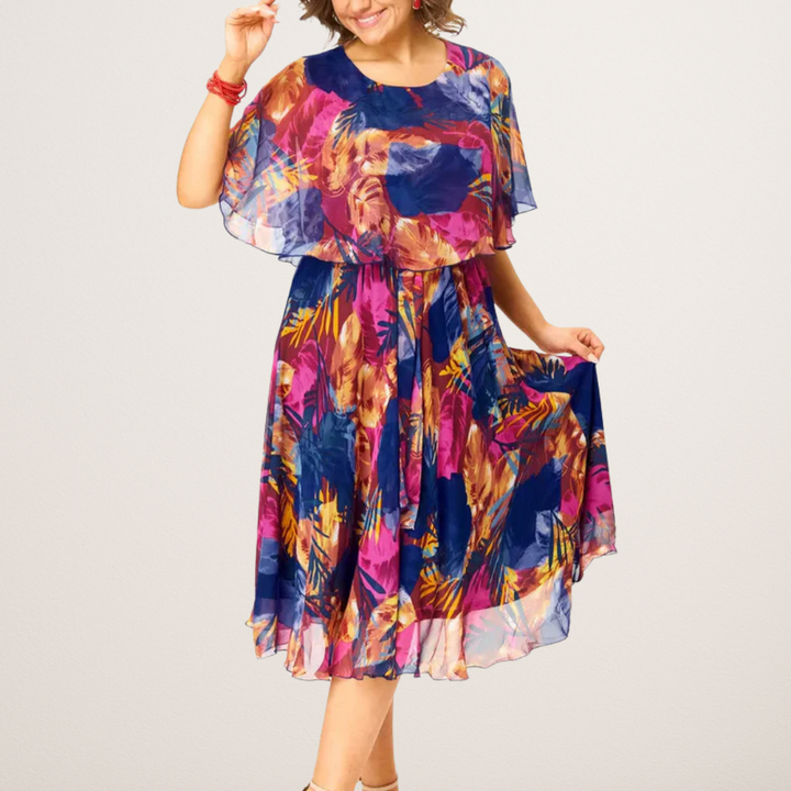AYALA | Abito in chiffon elegante con taglio comodo e design distintivo