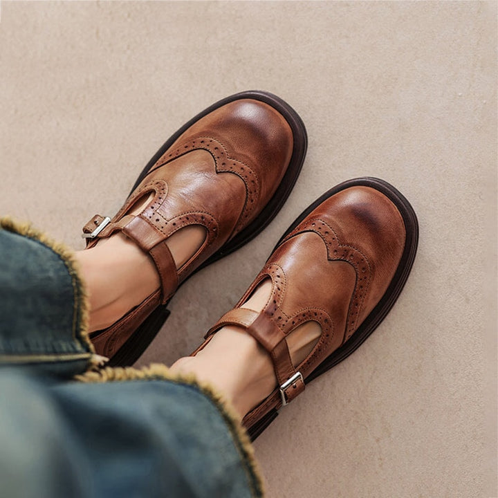 Elvara | Eleganti Mary Jane in Pelle